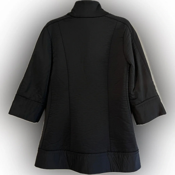 Jonathan Saunders for Target Button Down Bright Black Lined Winter Coat, XS - Picture 2 of 8